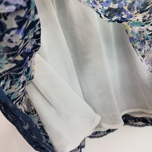 2/$30 SO Green Blue Bubble Short Mini Skirt Pleated Ruffled Casual (#801) - Picture 4 of 7